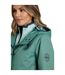Womens/ladies delara shower resistant jacket dark jade Weird Fish-4