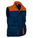 Veste de travail sans manches - Homme - REF THUNDER - bleu marine orange