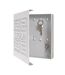 Boîte à Clés Métal Design 24cm Blanc-2