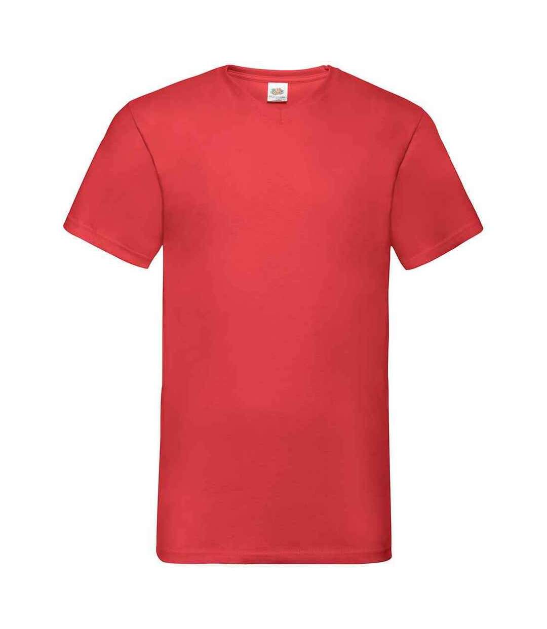 T-shirt valueweight homme rouge Fruit of the Loom-1