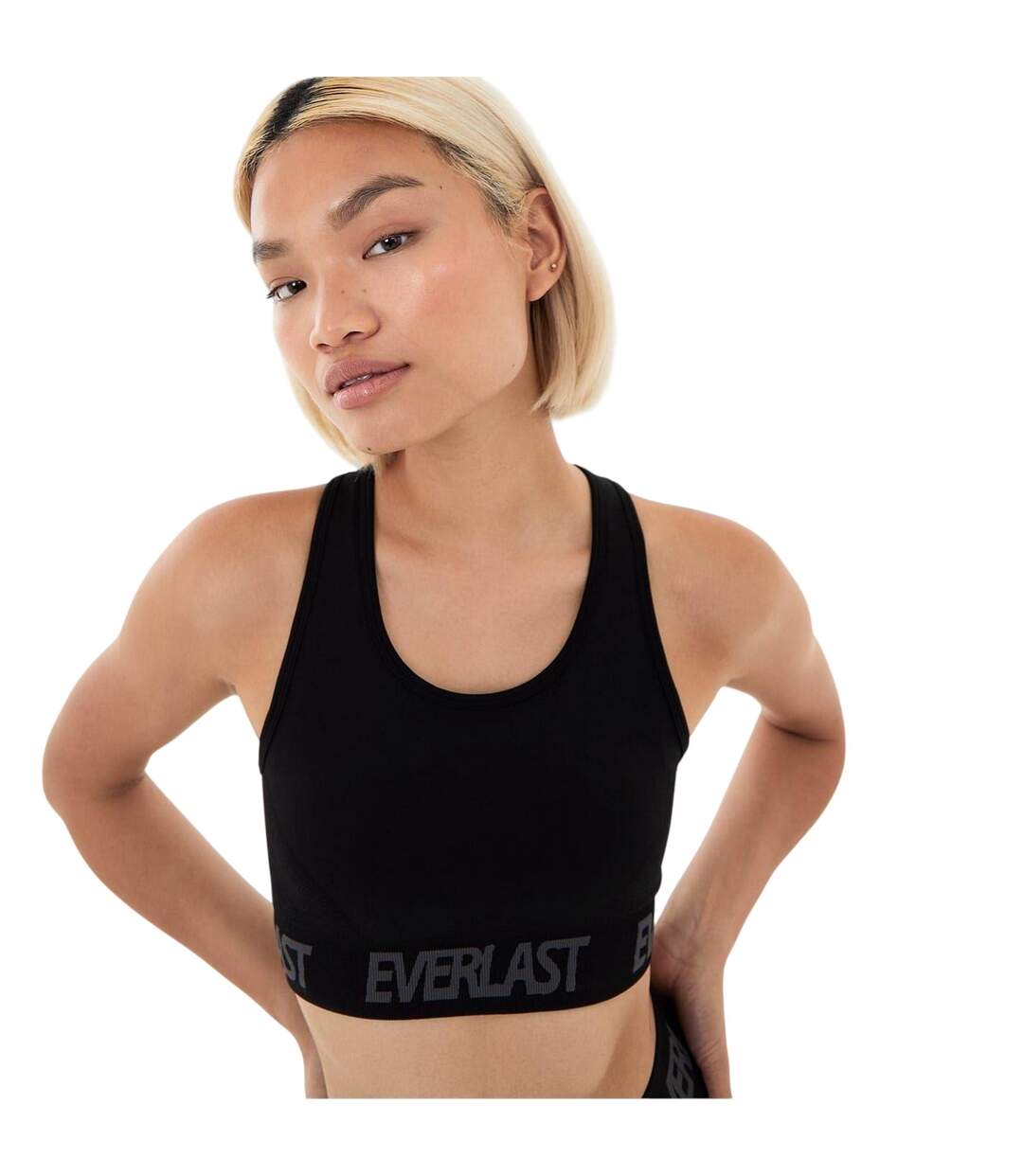 Brassière De Sport Motif/style Logo Femme Noir Everlast-4