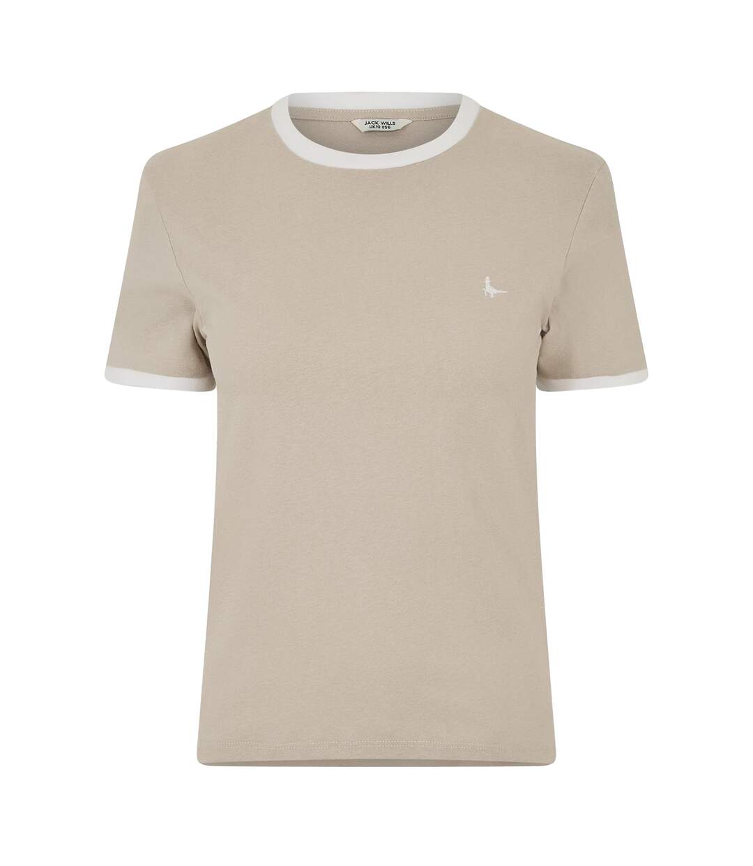 T-shirt Trinkey Femme Beige Gris Jack Wills-2