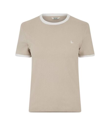 T-shirt Trinkey Femme Beige Gris Jack Wills