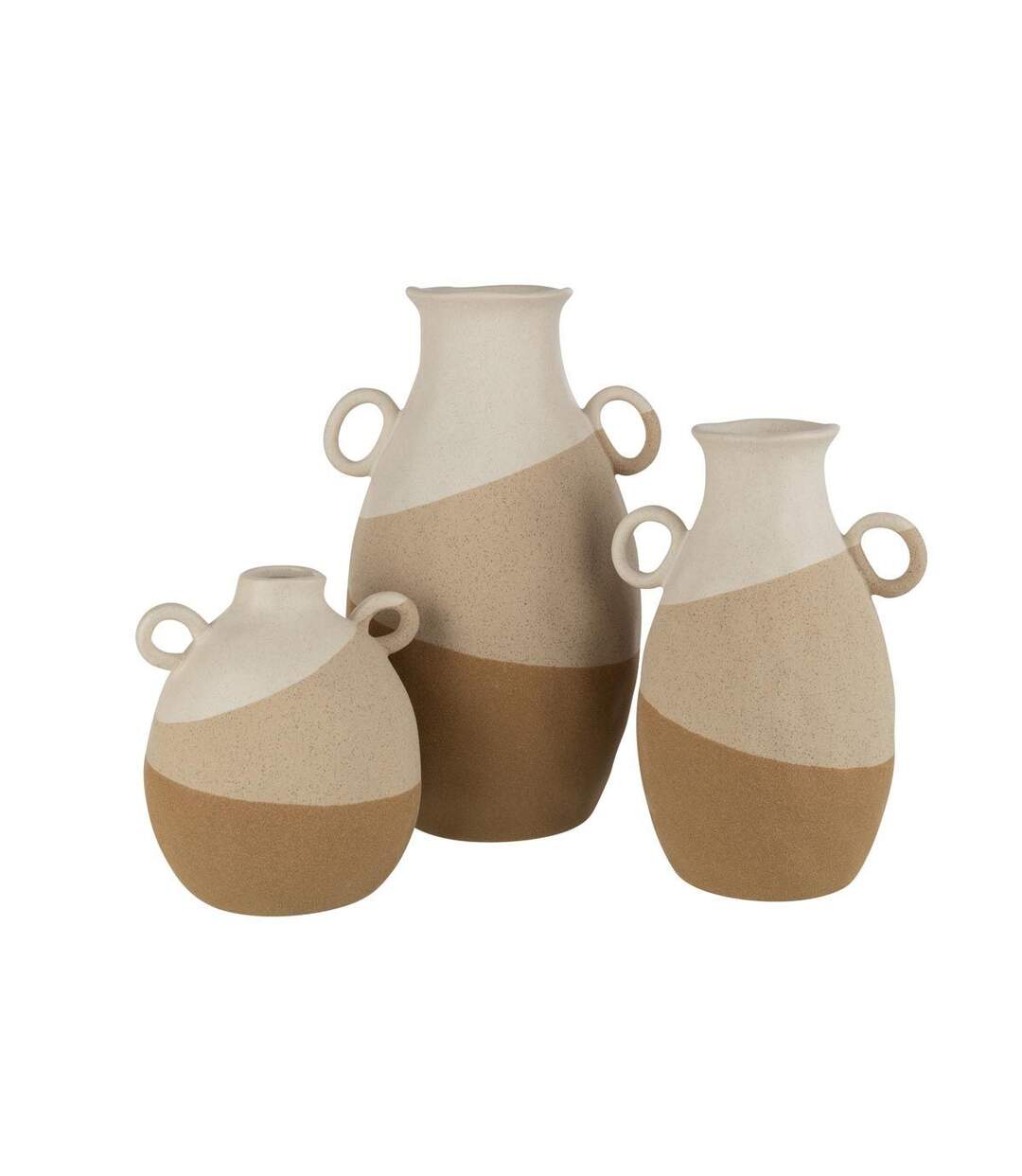 Vase à Oreilles Charley 19cm Beige-2