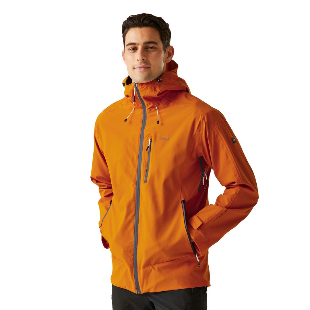 Veste imperméable okara homme orange sombre Regatta-3