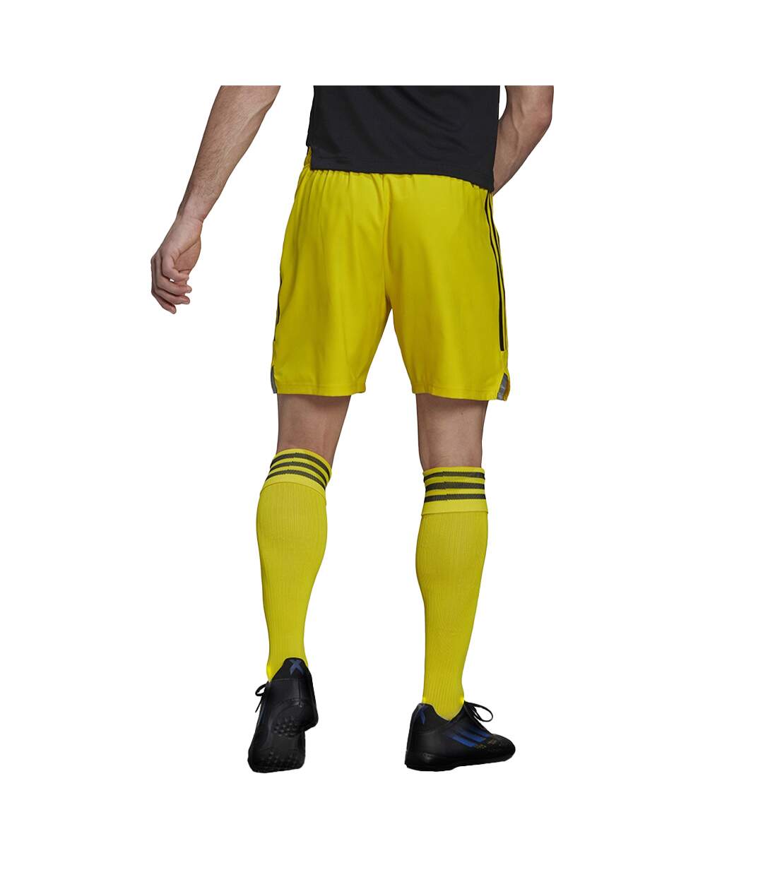 Short Condivo Match Day Homme Noir Jaune Adidas-2
