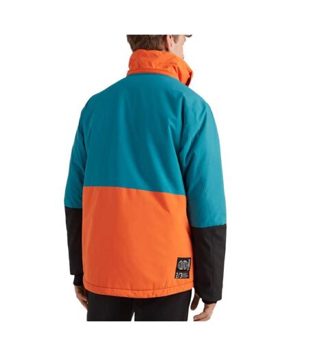 Veste de ski bleu/orange homme o'neill blizzard jacket - l