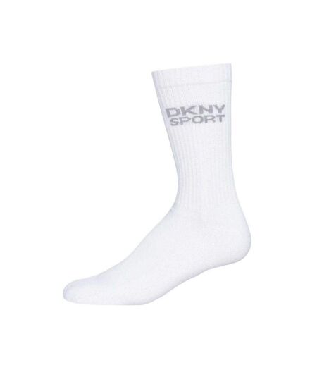 Pack Of 6  Mens Radde Logo Sports Socks  Black White Grey DKNY