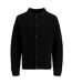 Mens York Flat Knit Long-sleeved Cardigan Black Jack And Jones-2