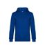 Mens King Hooded Sweater Bleu Roi B&C-1