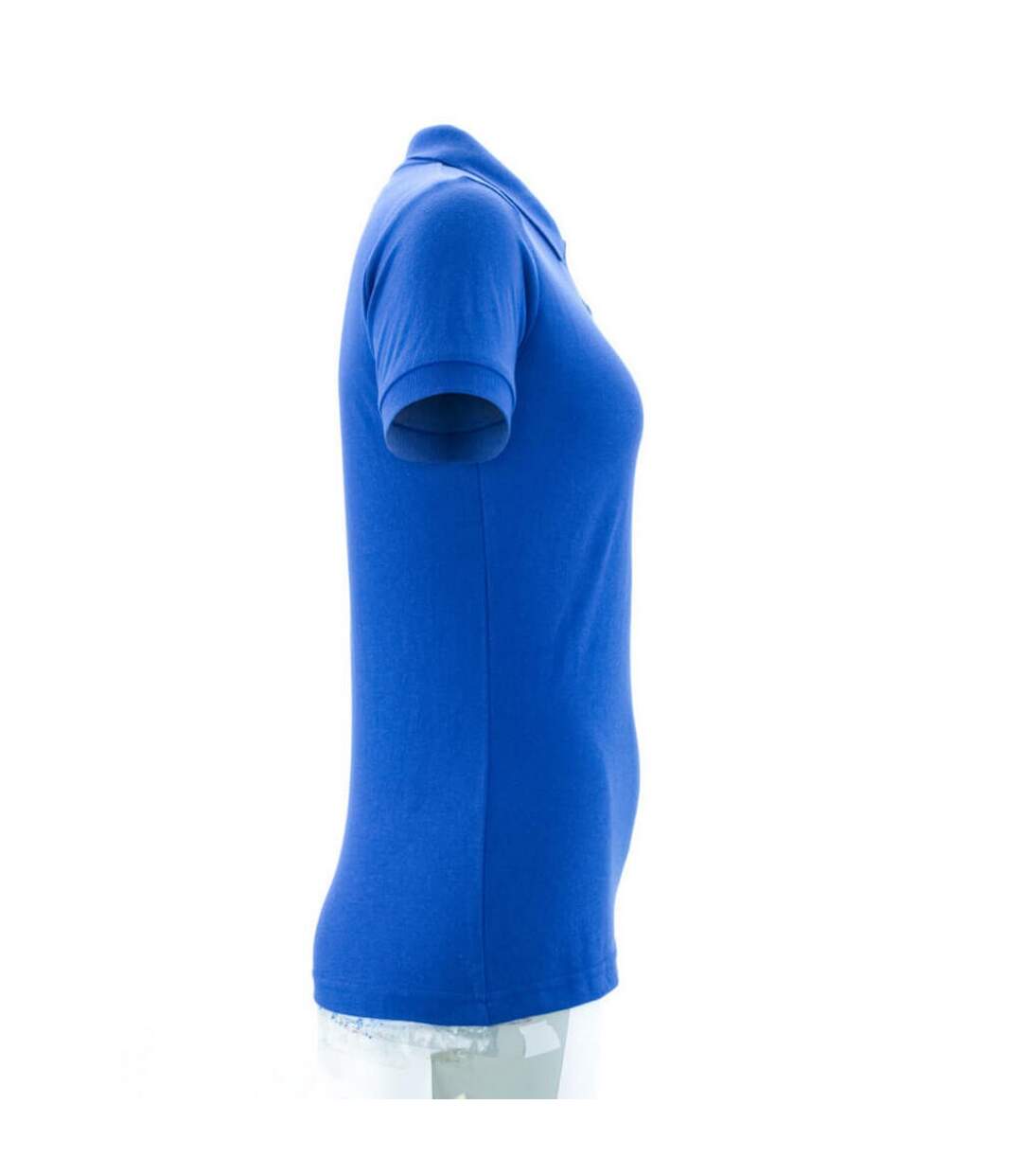Womens/ladies Crossover Polo Shirt Royal Blue Mascot-3
