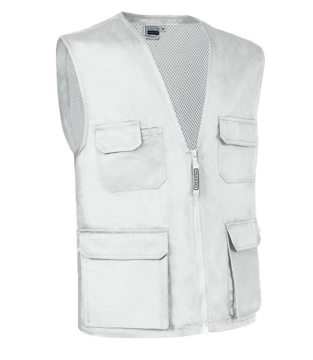 Gilet sans manches multipoches - HARDWARE blanc