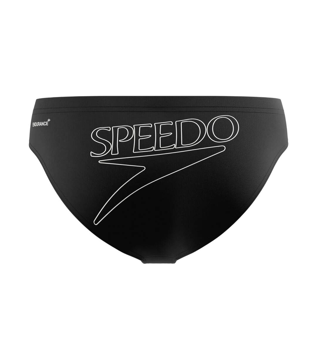 Mens Big Logo Endurance+ Swim Briefs Black Speedo-2