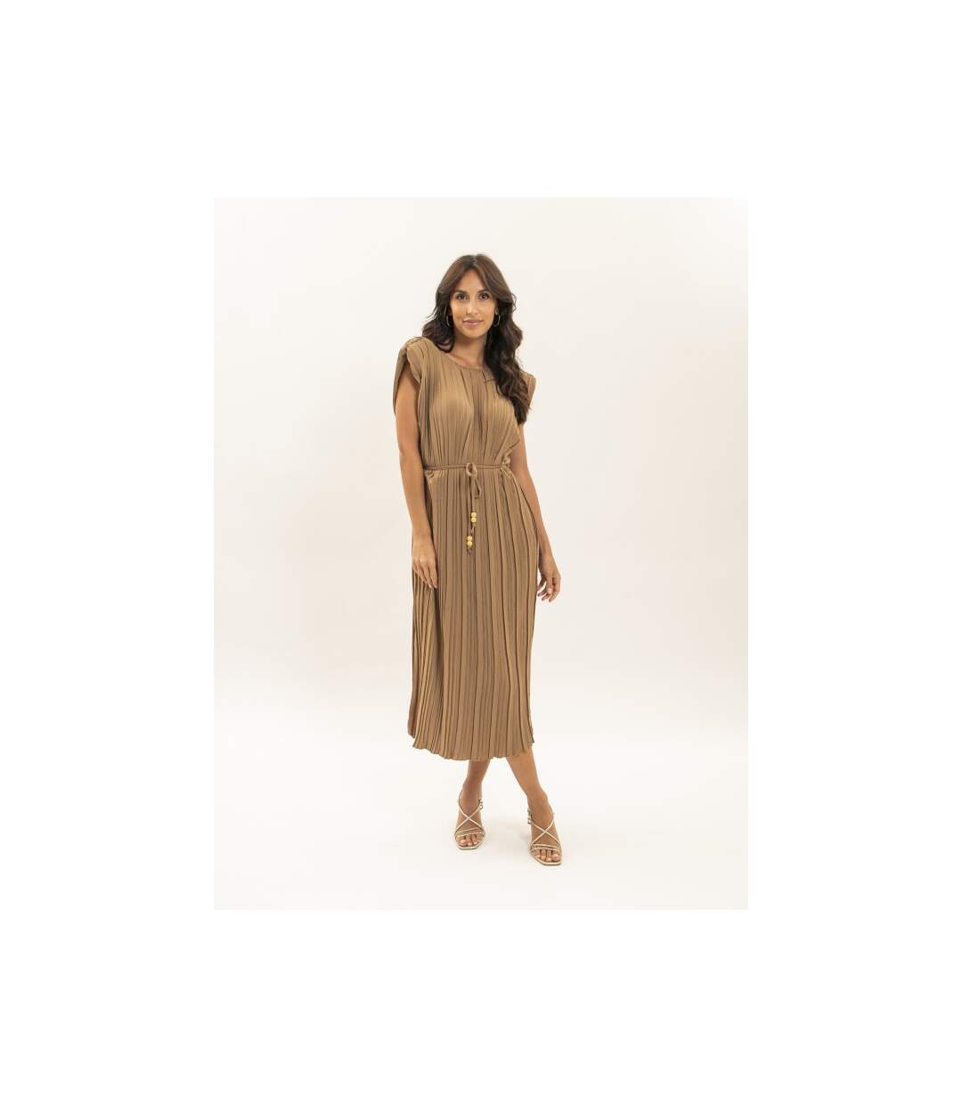 Robe midi plissée IROVE - Dona X Lisa-1