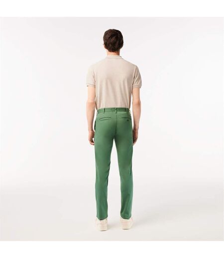 Mens Organic Cotton Slim Chinos Green Lacoste