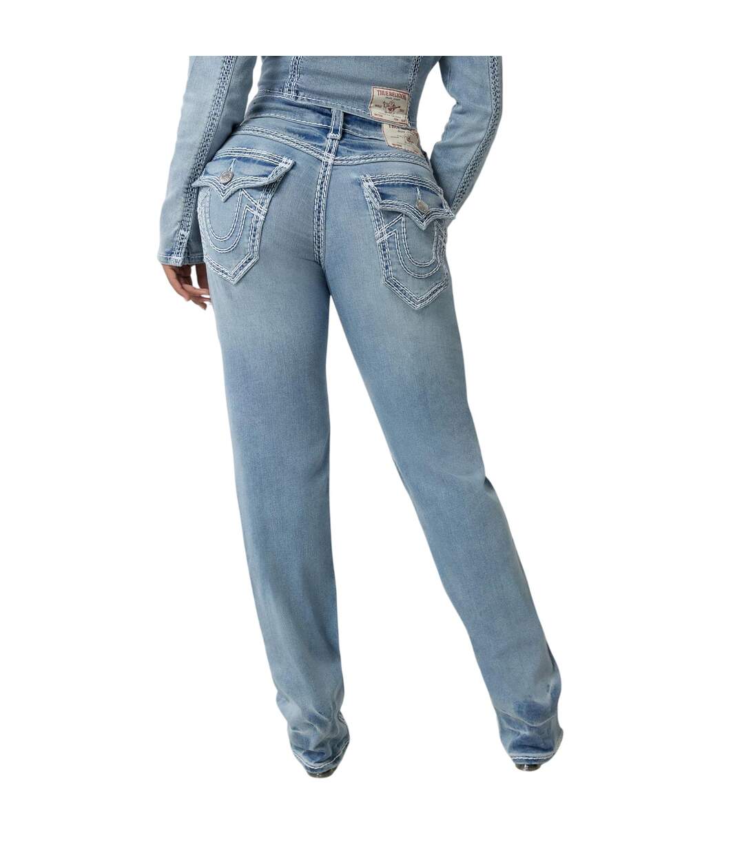 Womens/ladies Ricki Rlxd Denim Relaxed Fit Jeans Horizon True Religion-3
