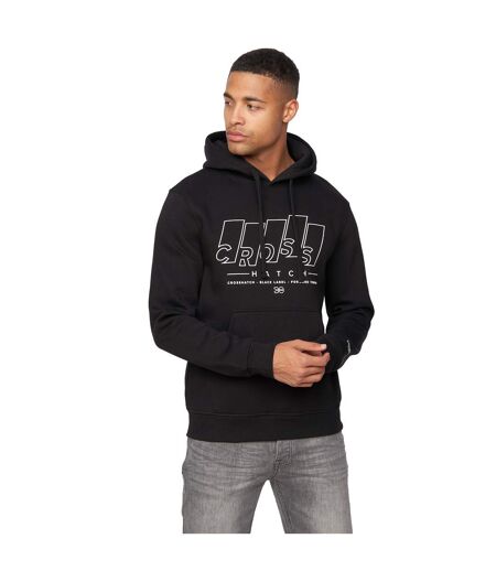 Sweat à capuche maxima homme noir Crosshatch