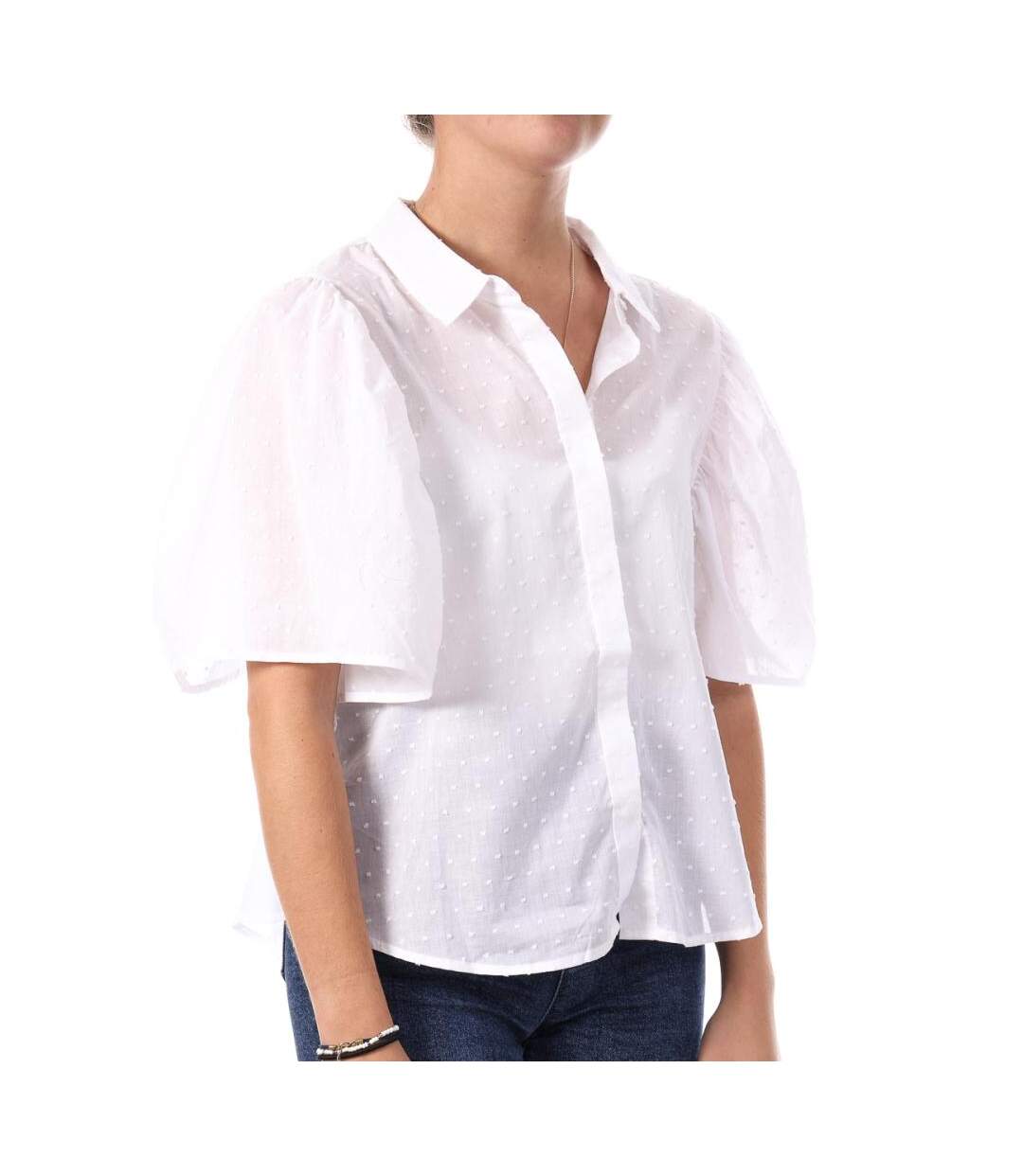 Blouse Blanche Femme Teddy Smith Crema - M-1