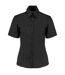 Chemisier Manches Courtes Commerce Femme Noir Kustom Kit-1