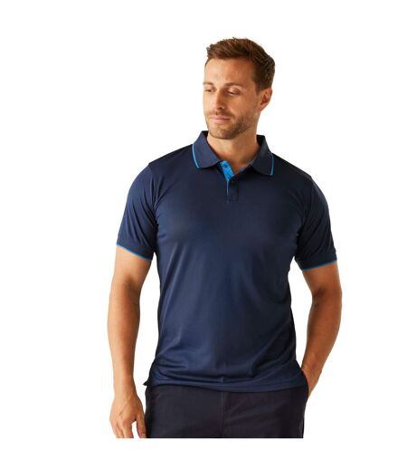 Mens Short-sleeved Polo Shirt Navy French Navy Regatta Professional