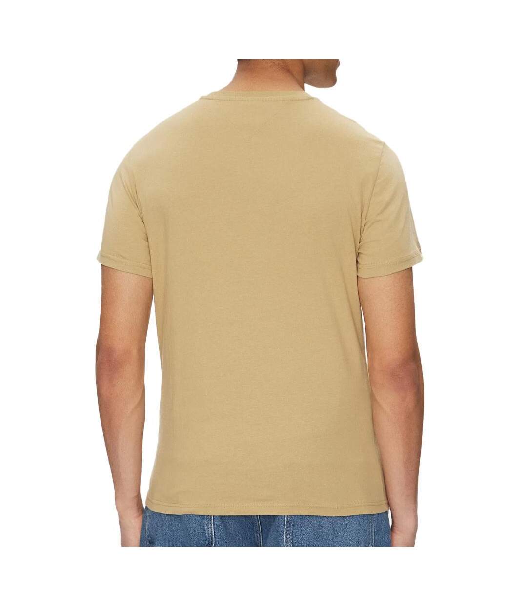 T-shirt beige homme tommy hilfiger tjm slim essential f - m-2