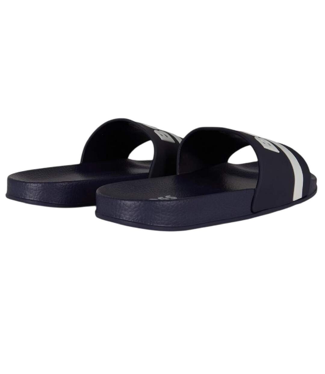 Claquettes Motif/style Lettrage Femme Bleu Marine Boss-2