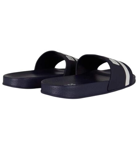 Claquettes Motif/style Lettrage Femme Bleu Marine Boss
