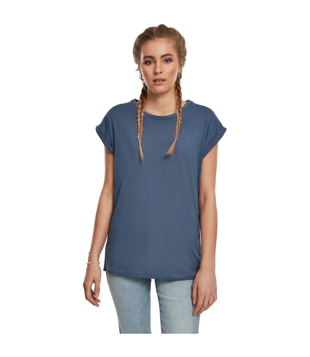 T-shirt Femme Bleu Ancien Urban Classics-3