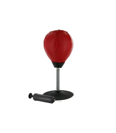 Paris Prix - Punching Ball De Table ventouse 36cm Rouge