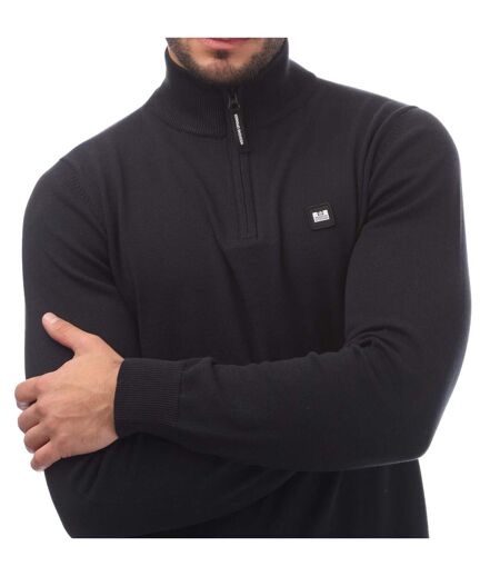 Mens Paraguay Quarter Zip Sweatshirt Navy Weekend Offender