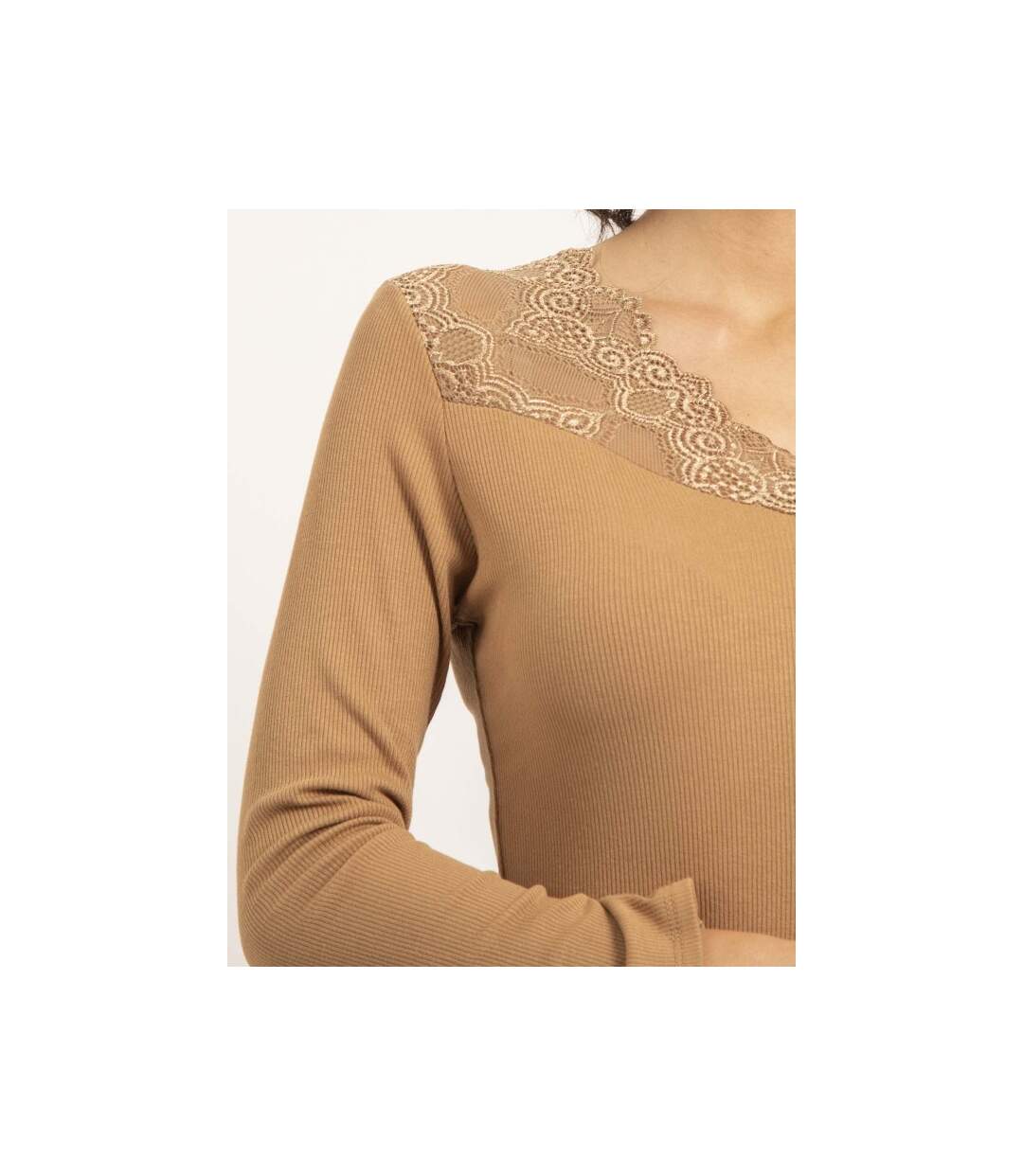 Pull fin col dentelle FALIA - Dona X Lisa-3