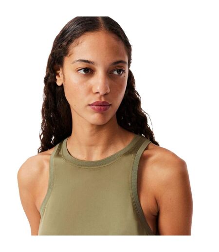Débardeur Femme Vert Kaki Lacoste