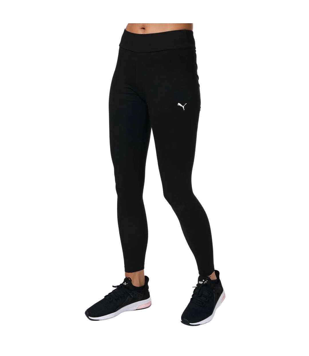 Womens/ladies Essentials Leggings Black Puma-2