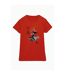 Disney Womens/Ladies Mulan Movie Sword Jump Cotton T-Shirt (Rouge) - UTBI48186-1