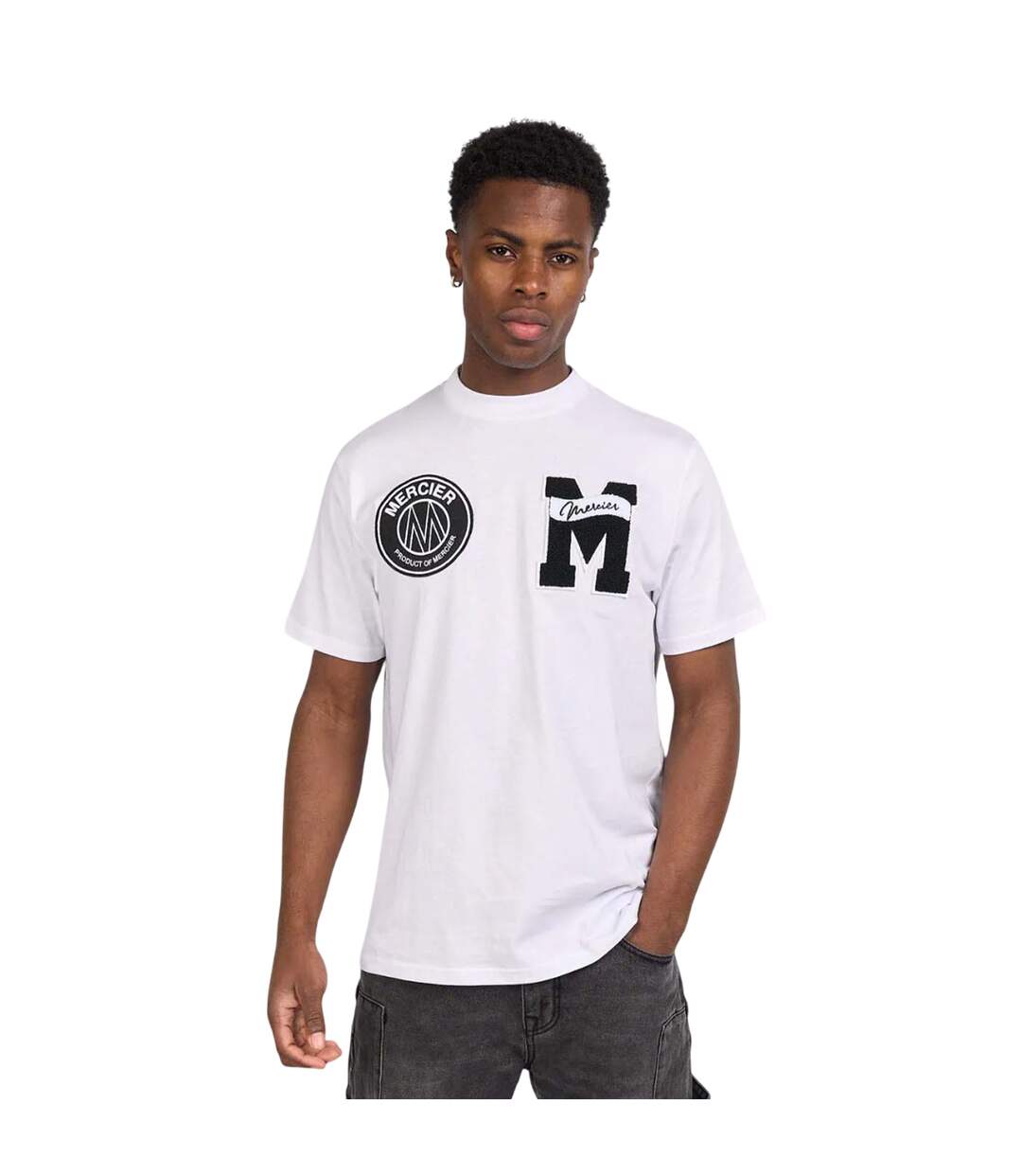 T-shirt Academy Homme Blanc Mercier-2