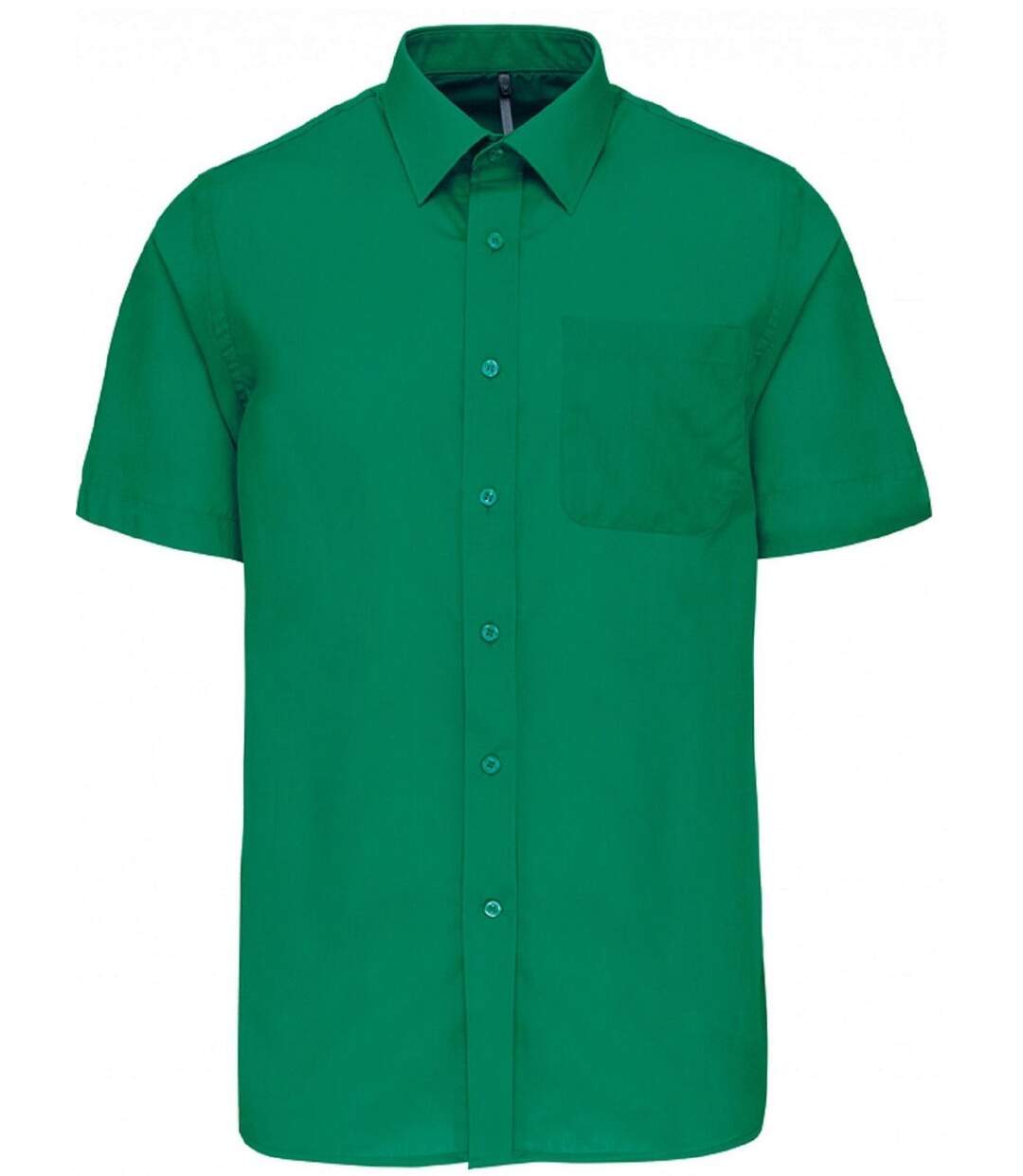 Chemise popeline manches courtes - K551- vert kelly - homme