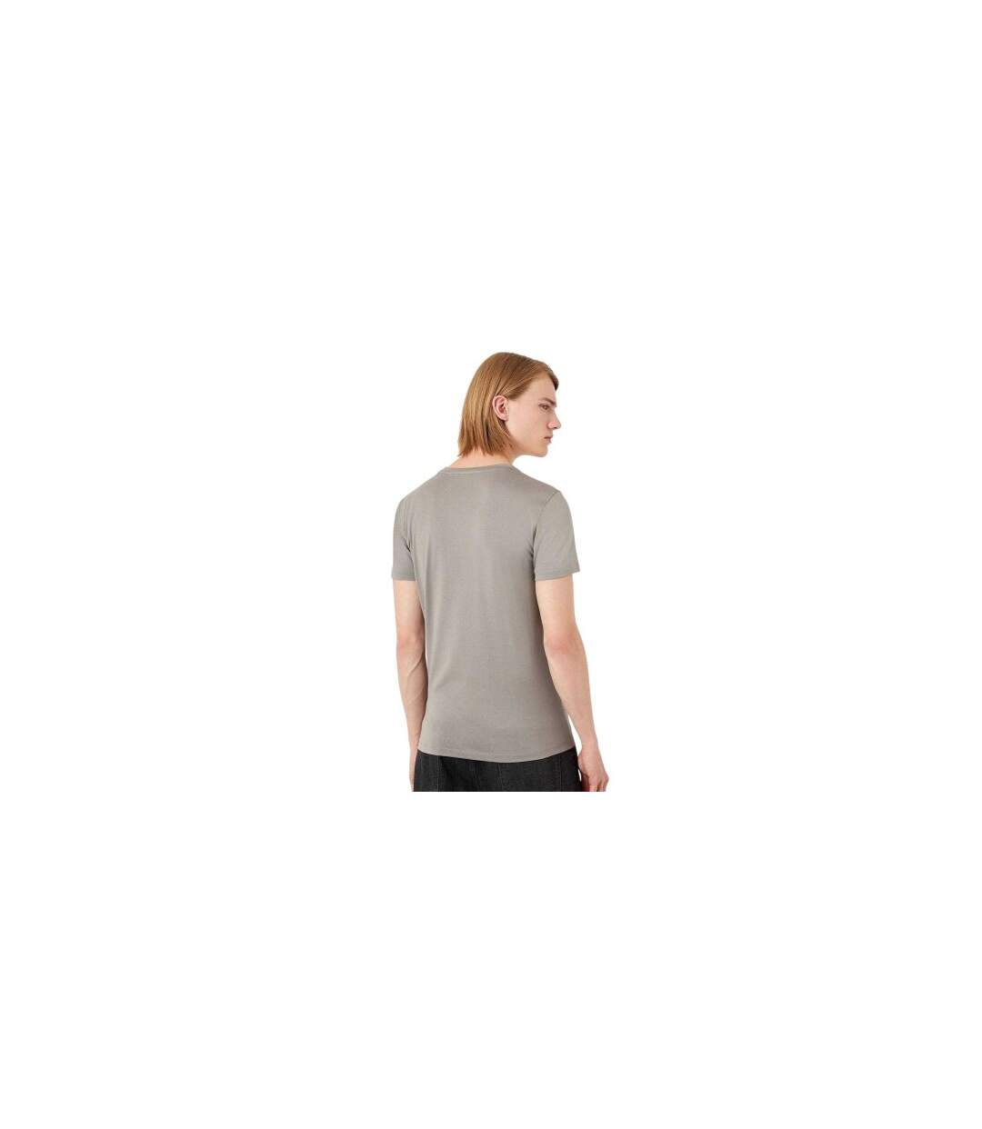 Mens Slim Short-sleeved T-shirt Grey Emporio Armani EA7-1