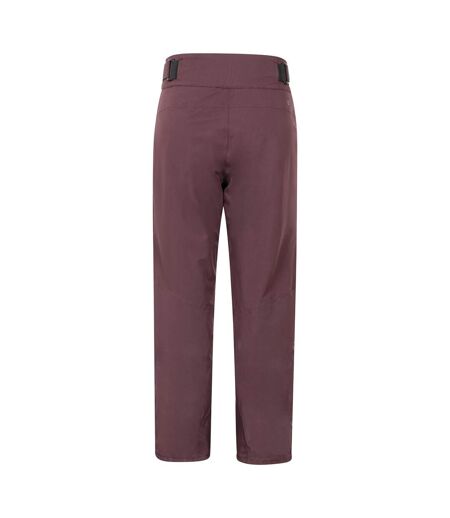 Womens/ladies Isola Ii Recco Ski Trousers Dark Purple Mountain Warehouse