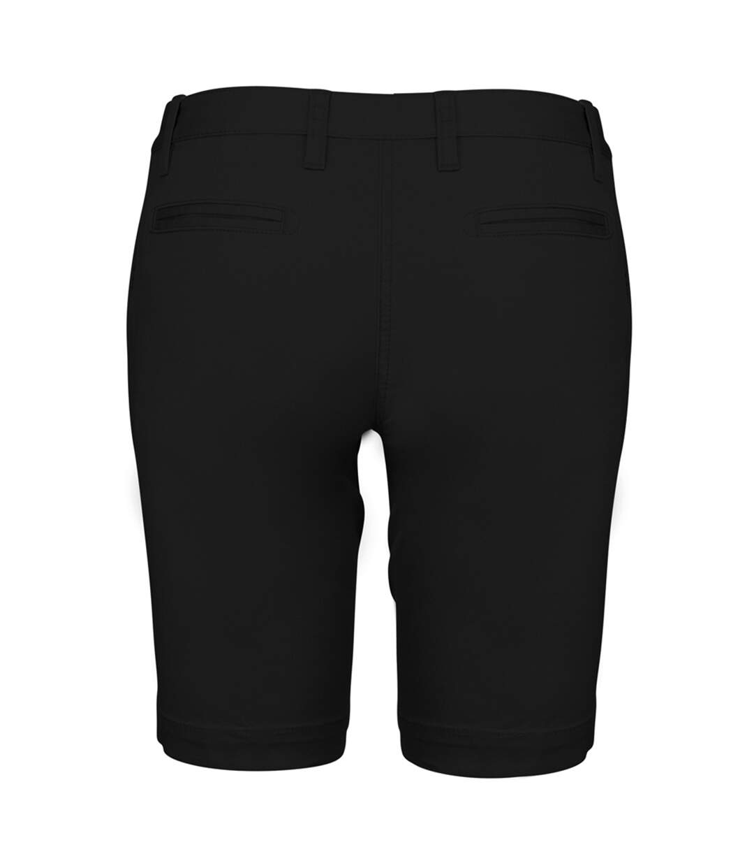 Womens/ladies chino bermuda shorts black Kariban