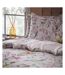 Lavish sateen floral duvet cover set blush EW by Edinburgh Weavers