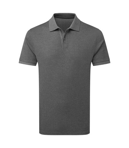Mens Premium Mercerised Cotton Polo Shirt Charcoal Asquith & Fox