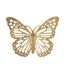 Lot de 4 Décorations Murales en Métal Butterflies 35cm Or-4