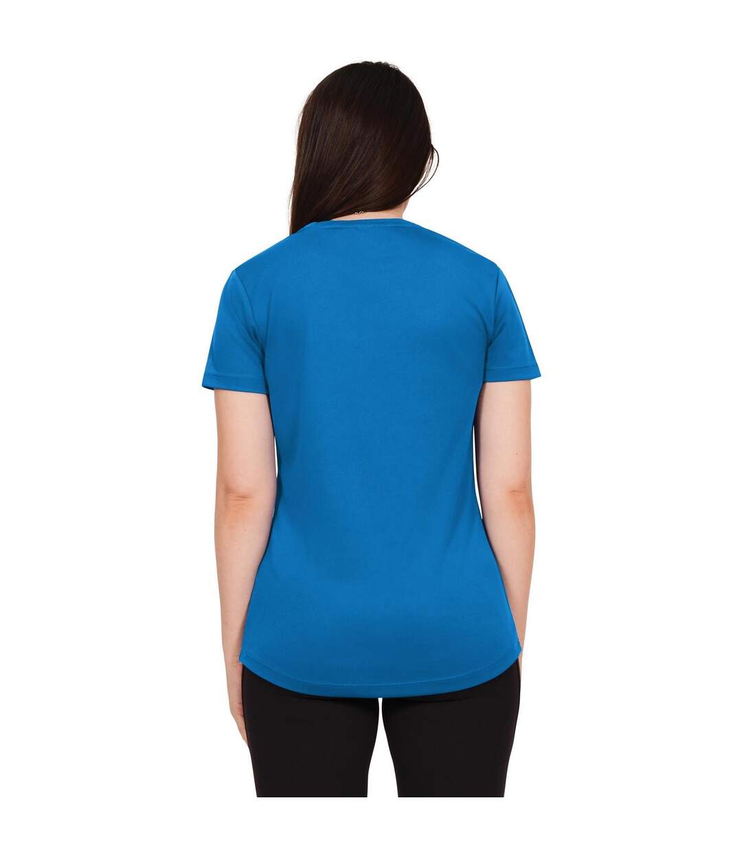 T-shirt original tech femme bleu saphir Casual Classics-2