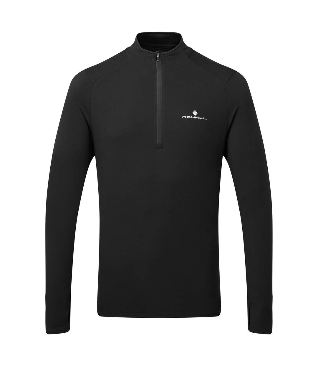 Mens core half zip thermal top black Ronhill