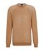Mens Fine Knit Raglan Jumper Medium Beige Boss-1