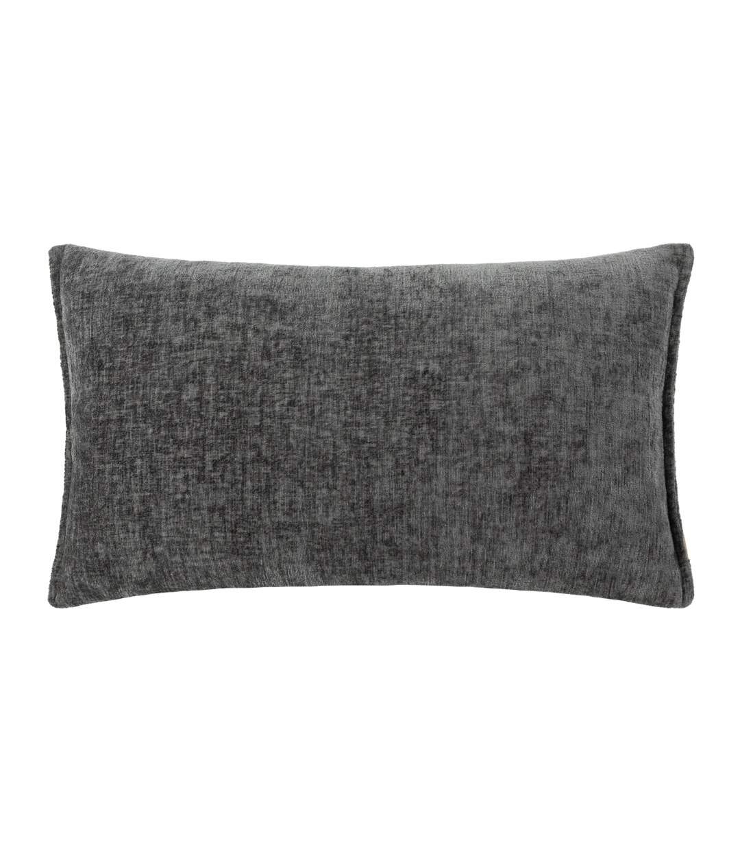 Buxton reversible rectangular cushion cover 30cm x 50cm charcoal Evans Lichfield-1