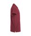 Mens Basic Polo Shirt Burgundy Clique-4