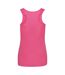 Just Cool Girlie Fit Sports Ladies Vest / Tank Top (Electric Pink)
