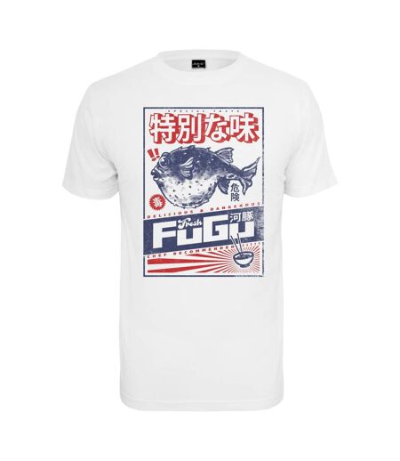 T-shirt Fugu Homme Blanc Mister Tee