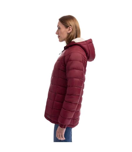 Doudoune Matelassée Kaleena Femme Marron Rouge Trespass